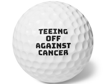 Jouer contre le cancer avec des balles de golf personnalisées