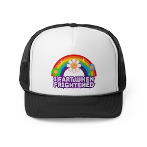 Retro Trucker Hat Offensive Adult Humor Gift I Fart When Frightened Hat Funny Mom Hat  Sassy Sarcastic Trucker Hat for New Moms Gag Gift