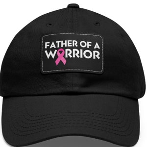 Breast Cancer Hat for Dad, Pink ribbon Baseball Cap for Father of Breast Cancer Survivor Warrior Daughter Gift for Family of Cancer Patient