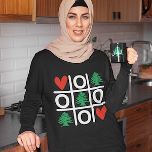 Lebanon shirt Lebanese shirt, Lebanese Cedar Tree Gift Arabic Shirt Unisex Sweater Gift for Lebanese Family Beirut Arab Heritage Shirt