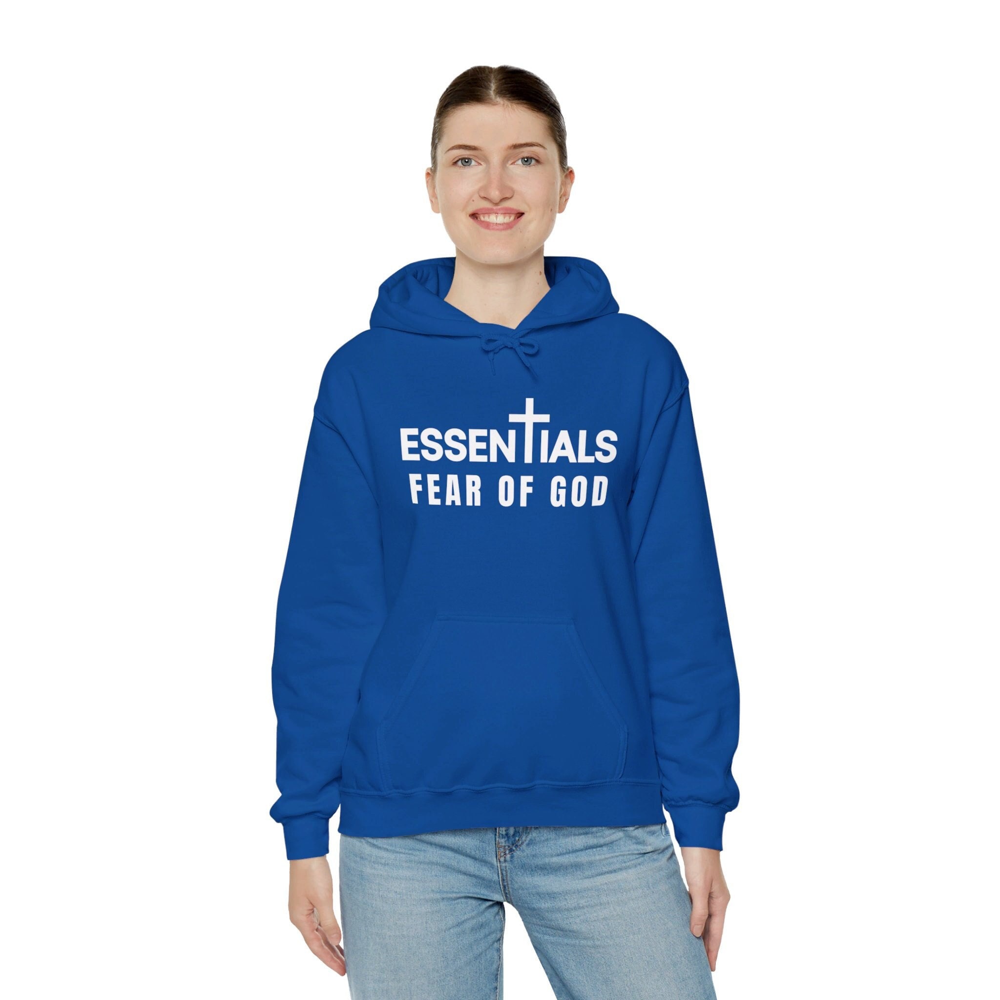 Essentials Hoodie Essentials Fear of God Sweater Fear of God Religious Sweatshirt FOG Inspirational Hoodie Religious Quote Christians Hoodie Etsy
