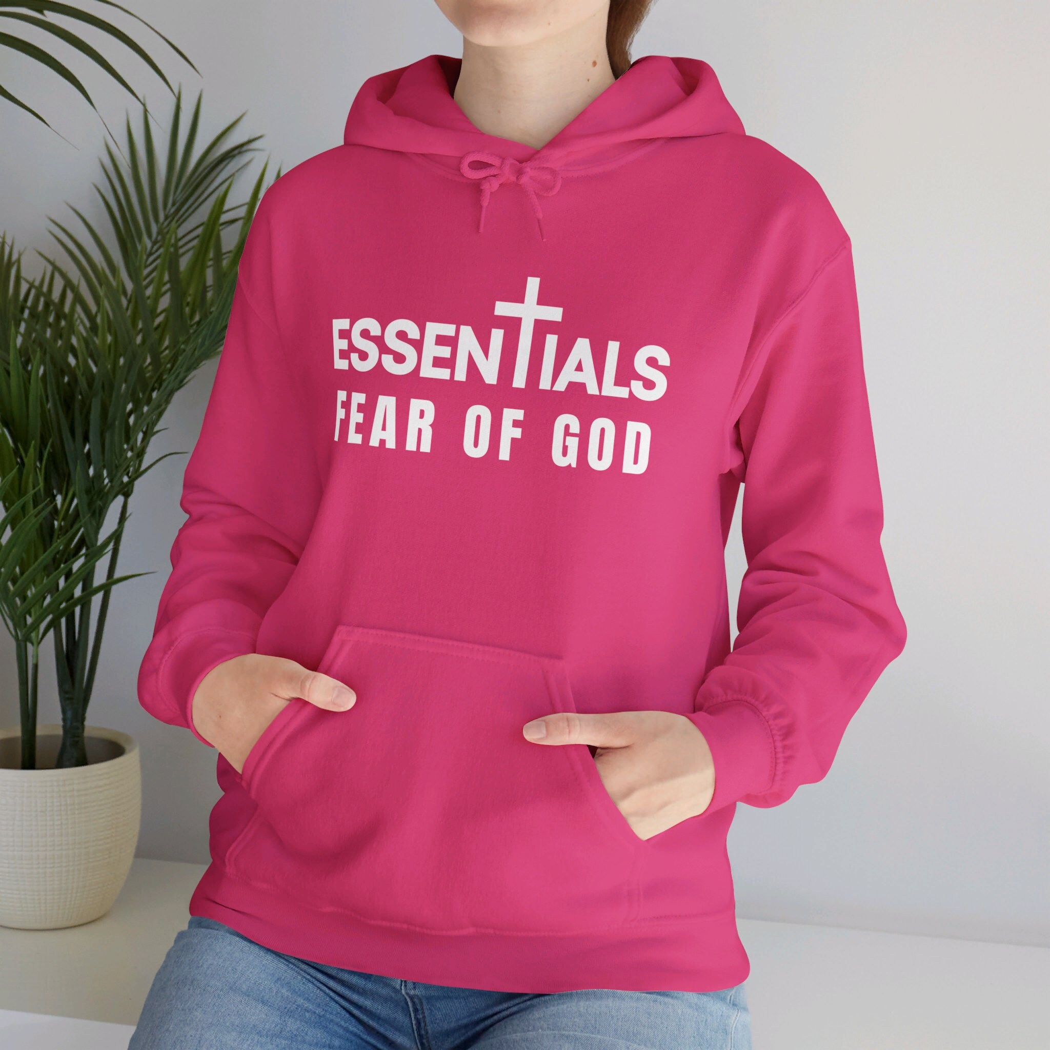 Essentials Hoodie Essentials Fear of God Sweater Fear of God Religious Sweatshirt FOG Inspirational Hoodie Religious Quote Christians Hoodie Etsy