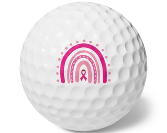 Fuck Cancer Balles de golf, Balles de golf, Balles de golf personnalisées, Cadeau de Noël, Cadeaux golf pour femme, Cadeau golfeuse, Cadeau amusant pour femme,