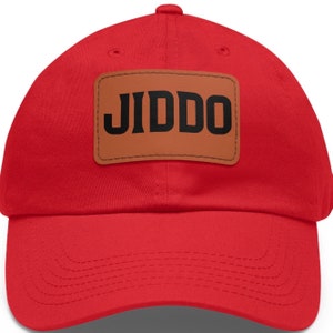 Jiddohoed | Baseballcap Arabische grootvader | Cadeau voor Arabische opa | Grootvaderhoed uit het Midden-Oosten met leren patch | Vadercadeau
