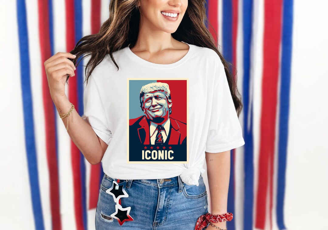 TRUMP Iconic President Shirt 2024 MAGA Political Tshirt Republican