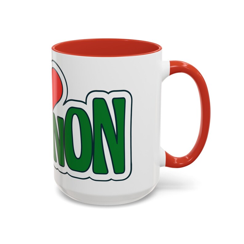 I Love Lebanon Coffee Mug Lebanese Mug Lebanon Coffee Mug 11, 15oz Gift for Lebanese Fathers Day