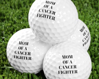 Mother Of A Cancer Fighter Golf Balls Custom Golf Balls Mother's Day Gift Mom Golf Balls Mother Golf Balls Mama Golf Balls Golf Gift for Her