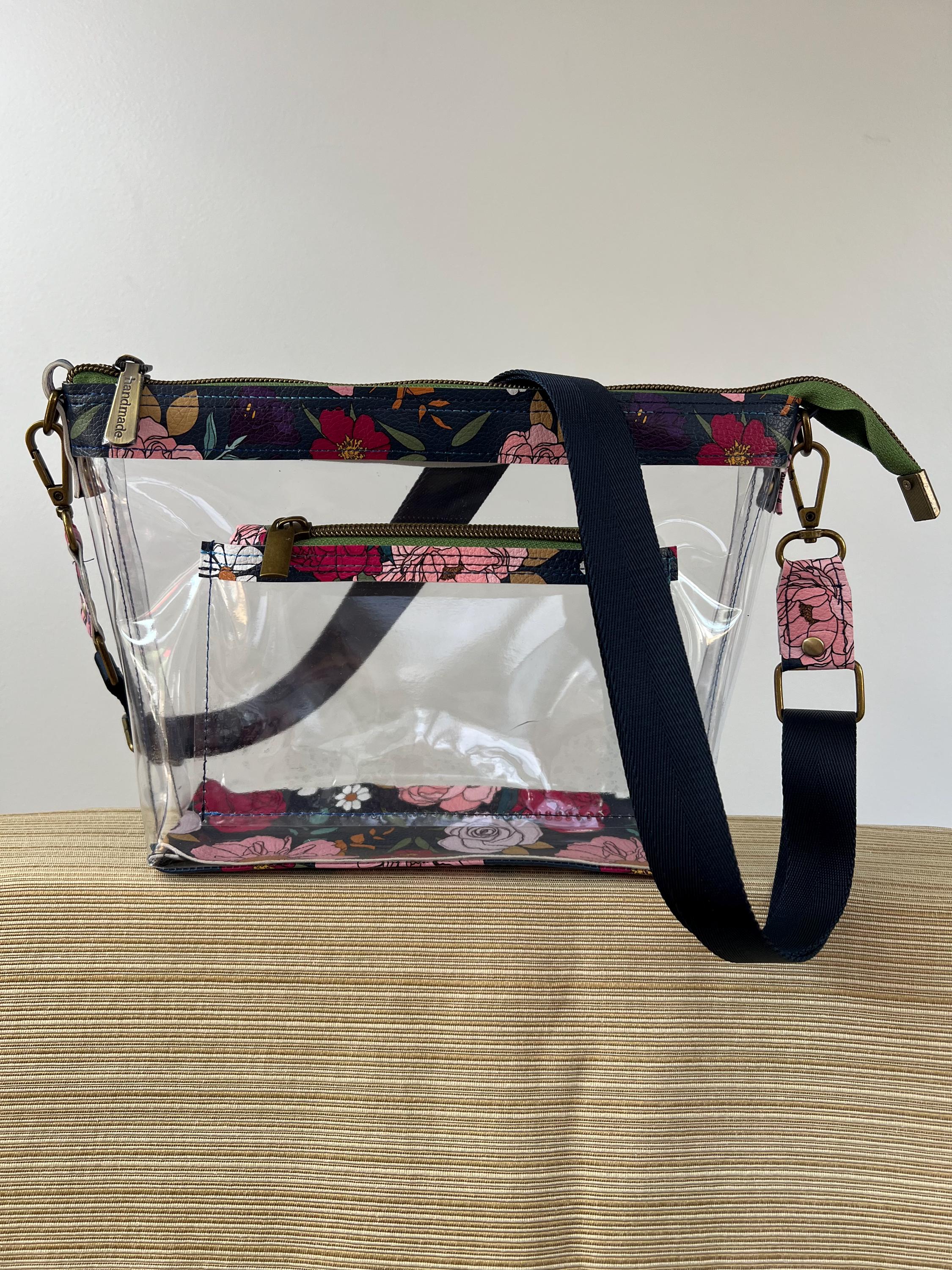 Derby Stadium Bag Leather Snaffle Bit Clear Vinyl main image 1
