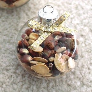 GLASS Corn Beans and Squash Ornament-Witch Ball-Christmas Bulb-CBS-Three Sisters-Southwestern Archaeology-Native American