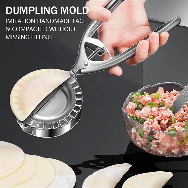 Multi-Purpose Stainless Steel Momos Maker, Ravioli Maker, Dumpling Maker,  Gujia Maker, Dough Press, Mould Wrapper, Dough Cutter Pack of 1 
