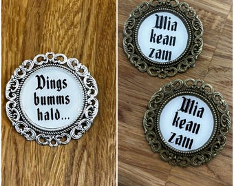 Anstecker Oktoberfest, Trink-Sprüche, Party-Sprüche, Trachtenbrosche,  Pin, Trachtenaccessoire, Oktoberfest Pin, Anstecker Tracht, Wiesn
