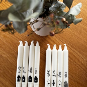 Advent candles | Christmas candles | Taper candles | Gift
