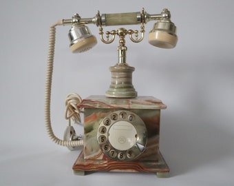 Telart viareggio green onyx vintage telephone