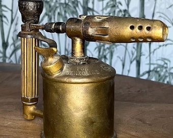 QUEIMADOR DE GÁS DE LATÃO Sievert Sueco Original | maçarico vintage Max Sievert em Estocolmo