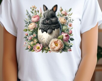 Ostern Sweatshirt, Frauen Ostern Shirt, Kaninchen Sweatshirt, Häschen Sweatshirt, Ostern Pullover, Ostergeschenk, Frohe Ostern Shirt