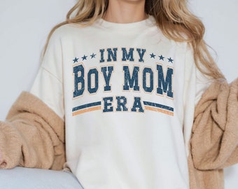 Women's sweatshirt, boys and mom club sweatshirt, boy mom sweatshirt, new mom gift, boy mom era sweatshirt, gift for her