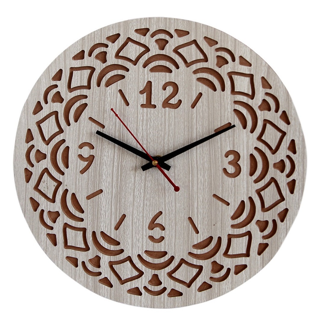 Wooden Clock, Wooden Clock Wall Decor Wooden Large Wall Clock, Wood Wall Clock With Numbers