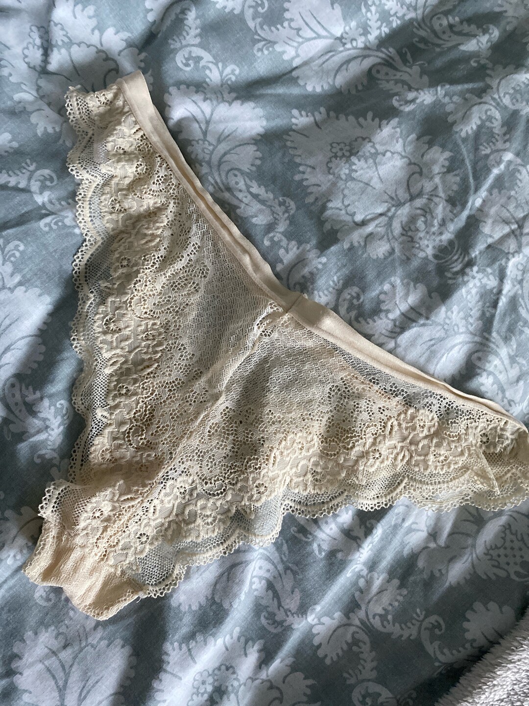 Yellow Worn Underwear Brazilian Cut Panties Pants Knickers Etsy