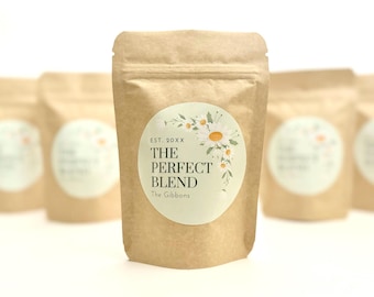 Coffee Bag Gift Favors – Specialty Coffee Included, Personalized Custom Labels, The Perfect Blend, A Gift Guests Love