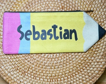 Personalized Kids Pencil Pouch: Custom Name, Back to School