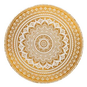 Indische Mandala Kreis Runde Tischdecke Boho Hippie Decke Boho Yoga Matte Überwurf Tischdecke Strand Picknick Pattern-10