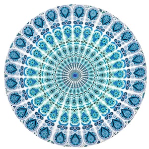 Indische Mandala Kreis Runde Tischdecke Boho Hippie Decke Boho Yoga Matte Überwurf Tischdecke Strand Picknick Pattern-03