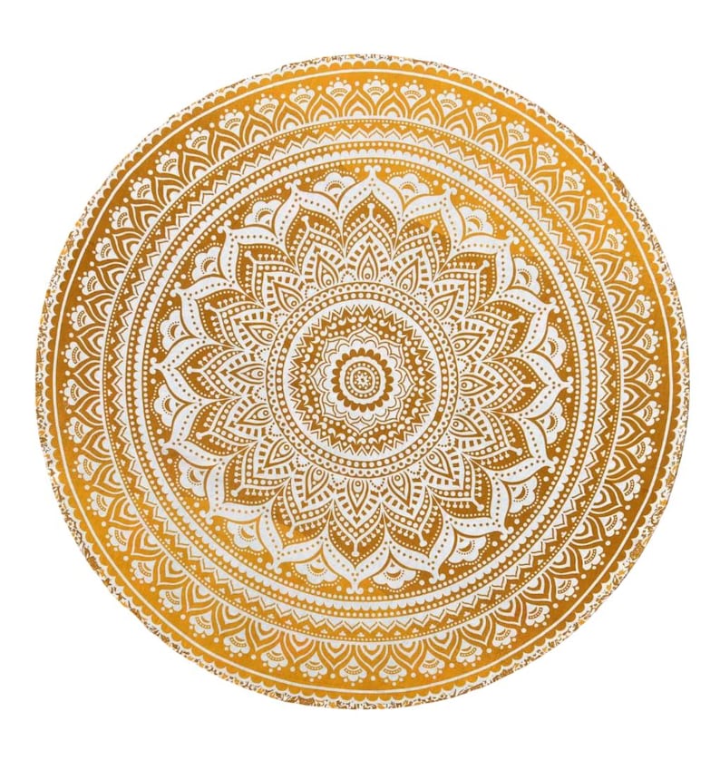 Round Table Covers Patterns Handblock Printed Cotton Tapestry , Round Table Cloth , Round Mandala ...