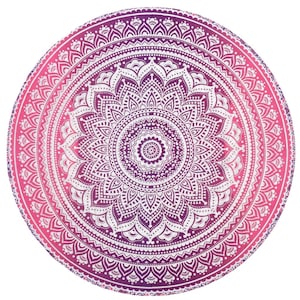 Indische Mandala Kreis Runde Tischdecke Boho Hippie Decke Boho Yoga Matte Überwurf Tischdecke Strand Picknick Pattern-04