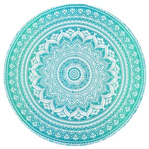 Indische Mandala Kreis Runde Tischdecke Boho Hippie Decke Boho Yoga Matte Überwurf Tischdecke Strand Picknick Pattern-05