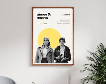 Modern Friendship: Maeve and Aimee from Sex Education Poster