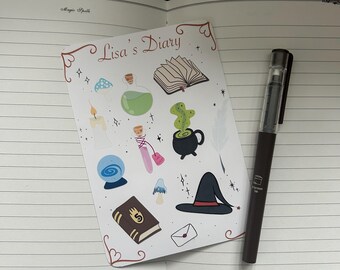 Hoja de pegatinas | bruja | caprichosa