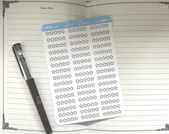 Hoja de pegatinas | estrellas de calificación | hoja de pegatinas de libros