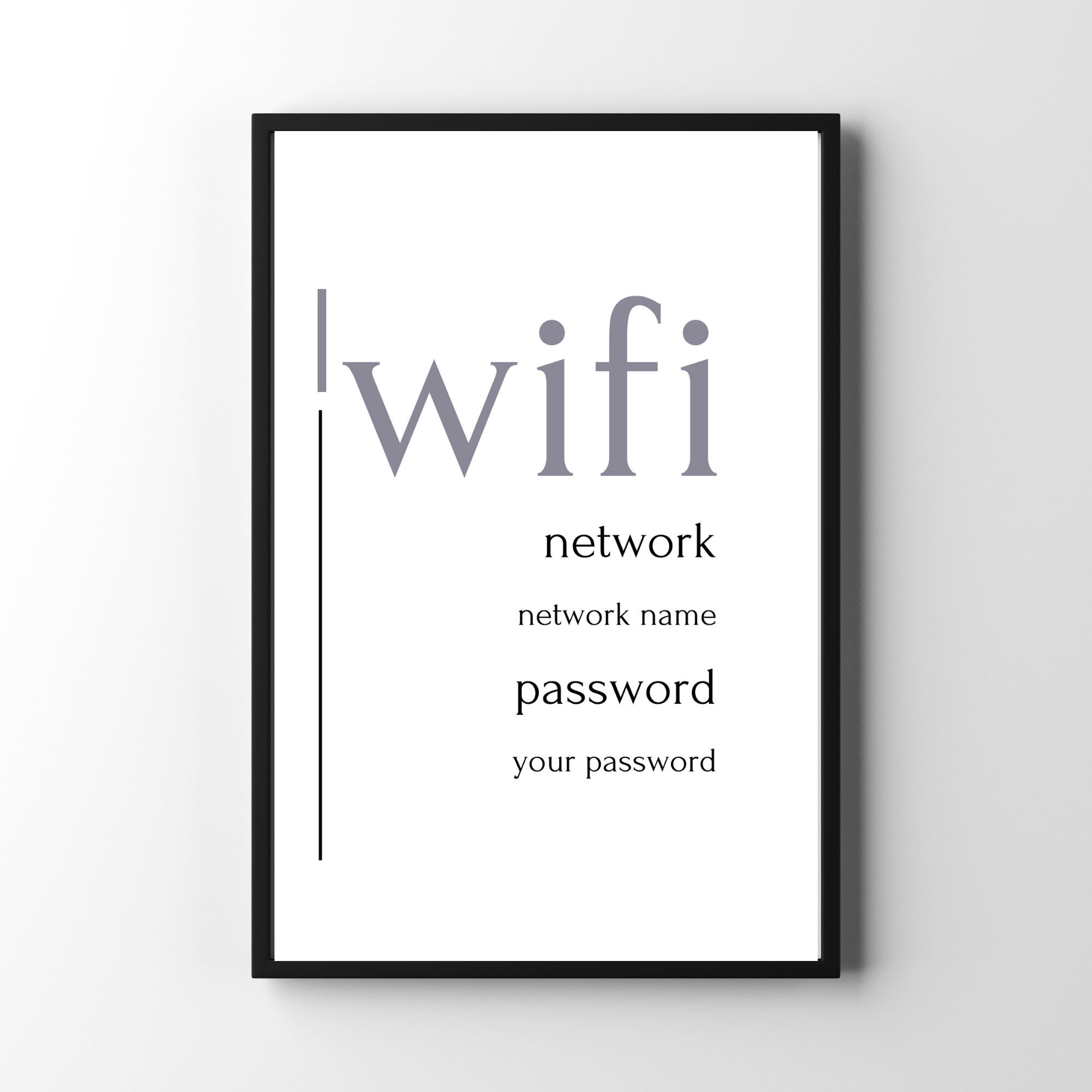 Wifi Password Sign, Printable Wifi PDF, Wifi Template, Airbnb Wifi Sign, Editable Wifi Print, Beach House Wifi, Free Wifi Sign, Wifi - Etsy for Editable Free Printable Template Wifi Password Sign