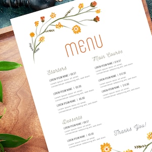 Paquete de plantillas de menú de restaurante moderno, plantilla de menú editable, lista de precios de plantilla de menú editable, menú minimalista, cartel de bienvenida del restaurante