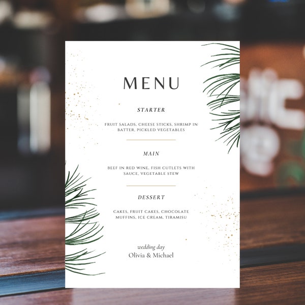 Modern Restaurant Menu Template Bundle, Editable Menu Template, Editable Menu Template Price List, Minimalist Menu, Restaurant Welcome Sign