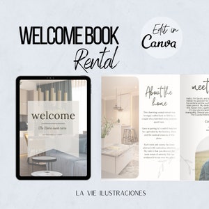 Airbnb Welcome Book Template | Modern Beach House | Airbnb House Guide Canva | Airbnb Guidebook | VRBO Guest Book | Beach Vacation Rental