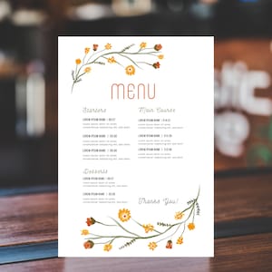 Paquete de plantillas de menú de restaurante moderno, plantilla de menú editable, lista de precios de plantilla de menú editable, menú minimalista, cartel de bienvenida del restaurante