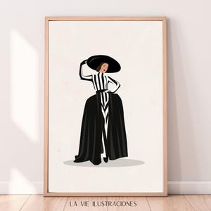 Masquerade in Paris (Fashion Illustration Print)