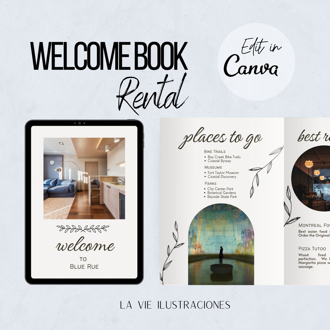 Book for Airbnb Hosts Vacation Rental Guestbook Etsy UK
