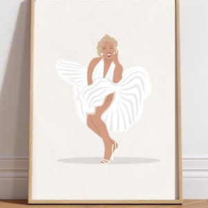 The Itch (Marilyn Monroe Fashion Illustration Print)