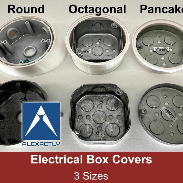 Hide Exposed Junction Boxes with our Covers. Exclusively for Alexactly Floodlight Camera Soffit Mounts.