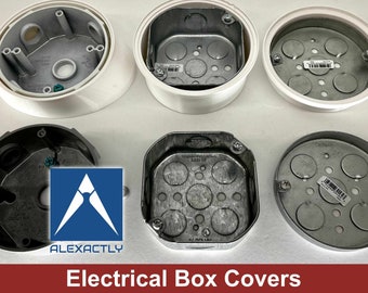 Hide Exposed Junction Boxes with our Covers. Exclusively for Alexactly Floodlight Camera Soffit Mounts.