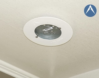 6" Trim Ring for 4" Junction Boxes: Cover Oversized Holes