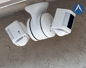 Dual Floodlight Camera Mount: Slim 7" for Ring, Blink, Wyze and more