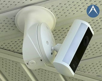Slim Single 90 Soffit Mount for Floodlight Cameras for Ring, Blink, Wyze and more.