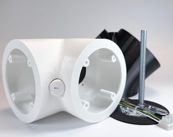 Dual Floodlight Camera Wall Mount: 45-Degree Offset, Fits Ring, Blink, Wyze and more