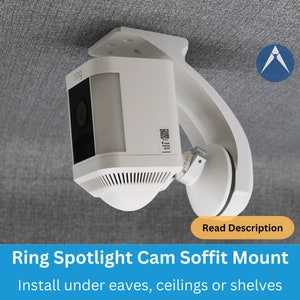 RING Spotlight Cam Soffit, Eave and Ceiling Mount