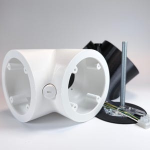 Dual Floodlight Camera Wall Mount: 45-Degree Offset, Fits Ring, Blink, Wyze and more