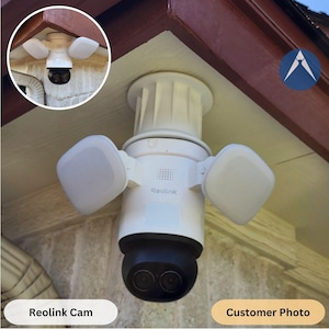 Junction Box Extender for Soffits and Eaves - Improve Floodlight Camera Coverage