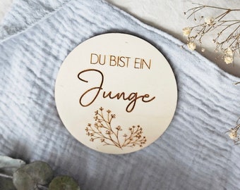 personalisiertes Baby-Schild zur Geburt, Mädchen Schild, Junge, Holzschild, Foto Deko, Schwangerschaft Fotoshooting, Kinderzimmer Wanddeko